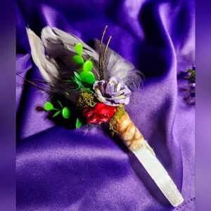 Handcrafted  Selenite Smudge Wand